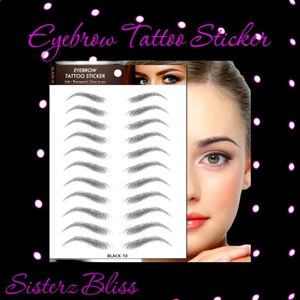 4 D Eyebrow Tattoo Stickers